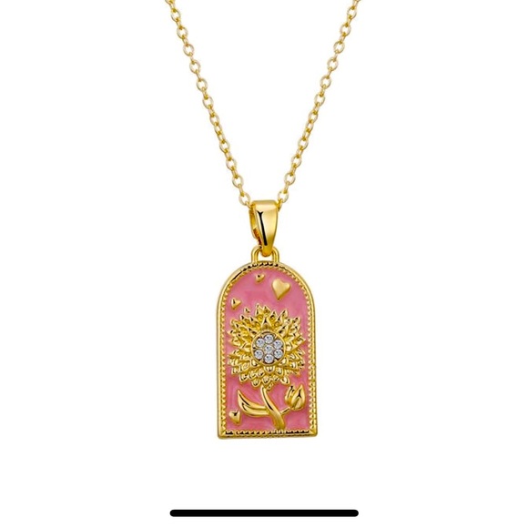 Jewelry - Mom's Pendent Gift Necklace 14k Plated Gold